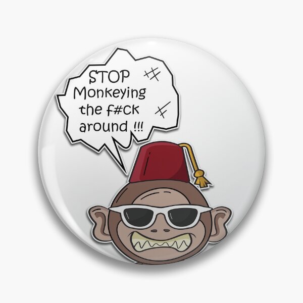 Item preview, Stop monkeying around monkey designed and sold by creativedane.