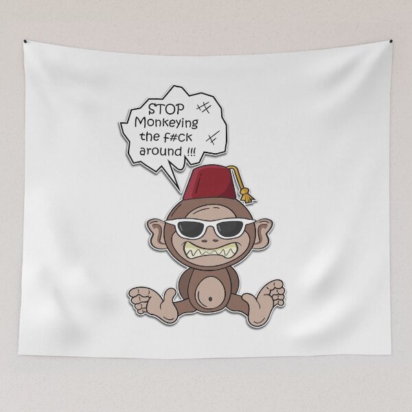 Item preview, Stop monkeying around monkey designed and sold by creativedane.