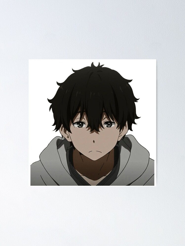 anime. anime icons boy. aesthetic anime icons. hyouka. hyouka icons.  houtarou oreki. oreki icons. dark anime icons.