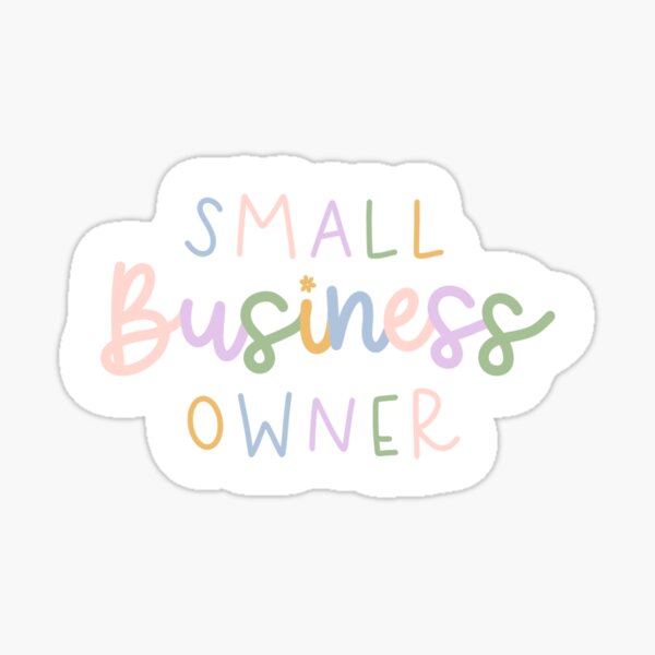 Item preview, Small Business Owner Floral Lettering Quote designed and sold by marlyhartranft.