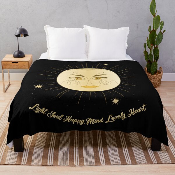 Artikelvorschau, Light Soul Happy Mind Lovely Heart Sonne entworfen und verkauft von AOCreativeProd.