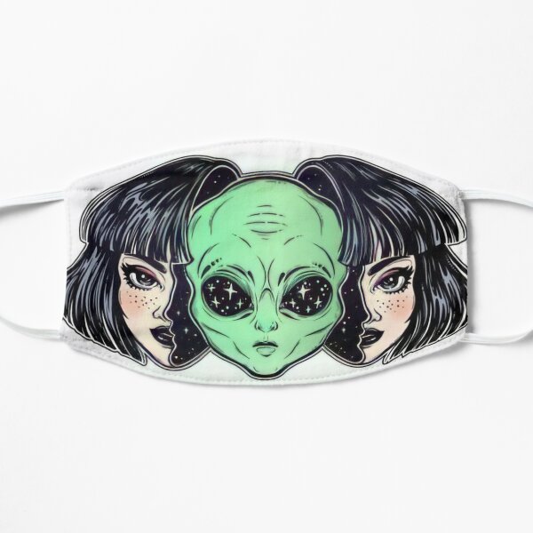 alien girl Flat Mask