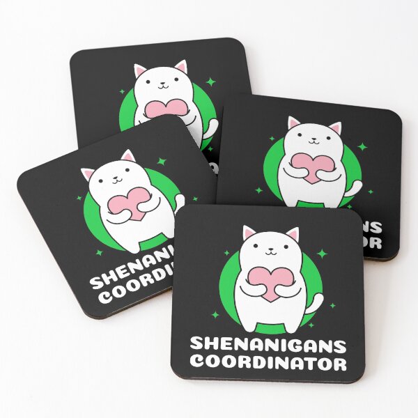 Item preview, Shenanigans Coordinator Shamrock, Funny St Patrick's Day Gift For Cat Lovers designed and sold by PrettyAmazing.