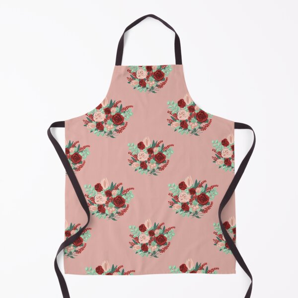 Item preview, Pink Peony and Red Rose Bouquet Pattern designed and sold by GildedMiddleWay.
