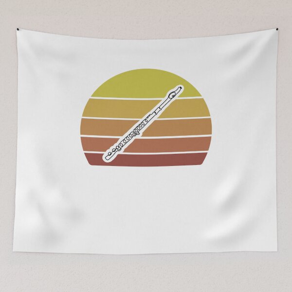 Item preview, MUSICONPRINT FLUTE SUNSHINE musician band orchestra instrument designed and sold by yourtravelguide.
