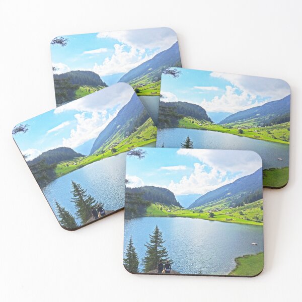 Item preview, Couple overlooking an alpine lake in Golzern, Canton Uri, Switzerland designed and sold by Michael Brewer.