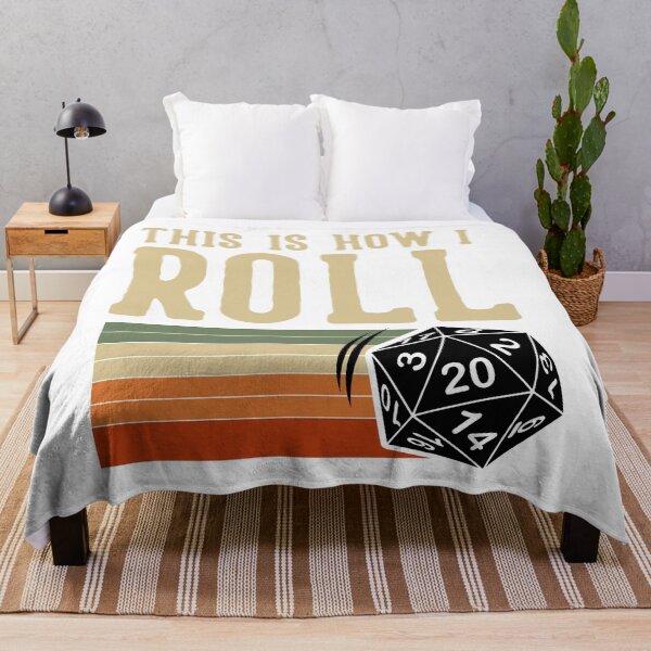 Item preview, Retro This is How I roll - D20 for DnD and RPG players designed and sold by BeamGeeks.