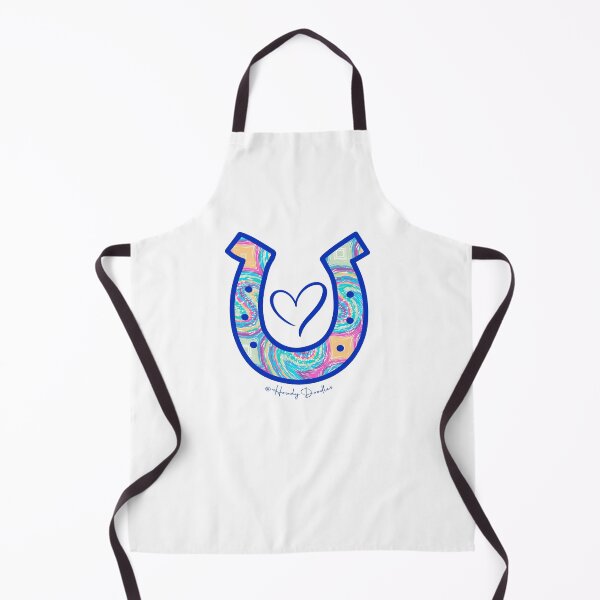 Item preview, Rainbow Tie-Dye Horsehoe and Heart designed and sold by HorseFly Ranch.