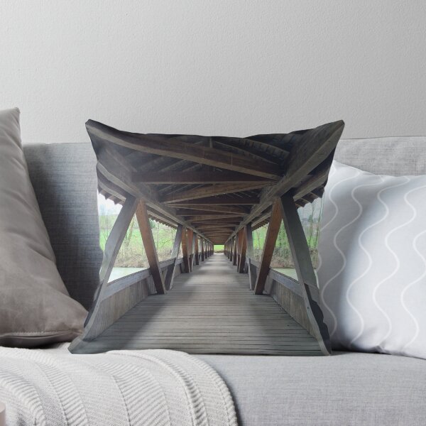 Item preview, Wooden bridge over a river in Switzerland designed and sold by Michael Brewer.