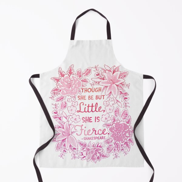 Item preview, Though She Be But Little, She is Fierce: Shakespeare Quote Typography | Pink Ombre designed and sold by KearonAlexandra.