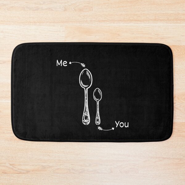 Item preview, Big spoon little spoon spooning snuggle black designed and sold by daguilon.