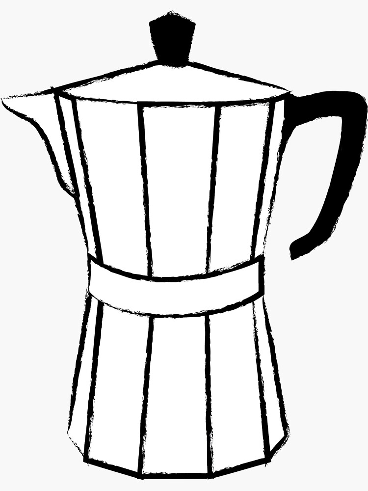 Cuban Coffee Maker Sticker for Sale by Nicmart