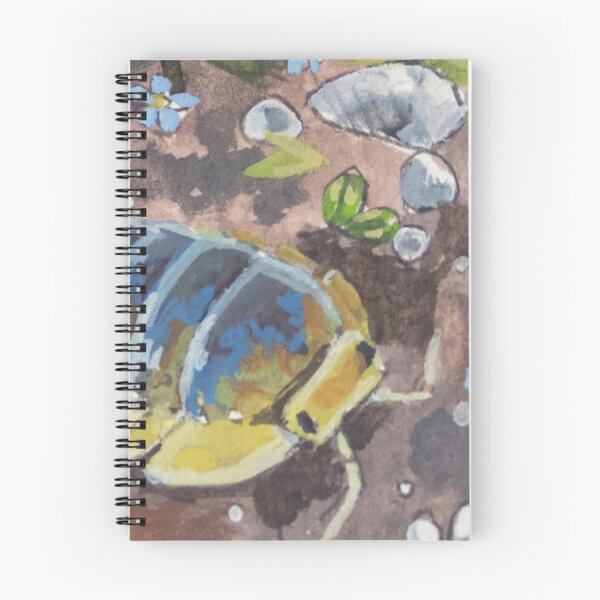 Item preview, Lemon Blue Isopod Gouache Painting designed and sold by wedew3.