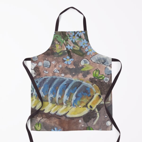Item preview, Lemon Blue Isopod Gouache Painting designed and sold by YGA Studio.