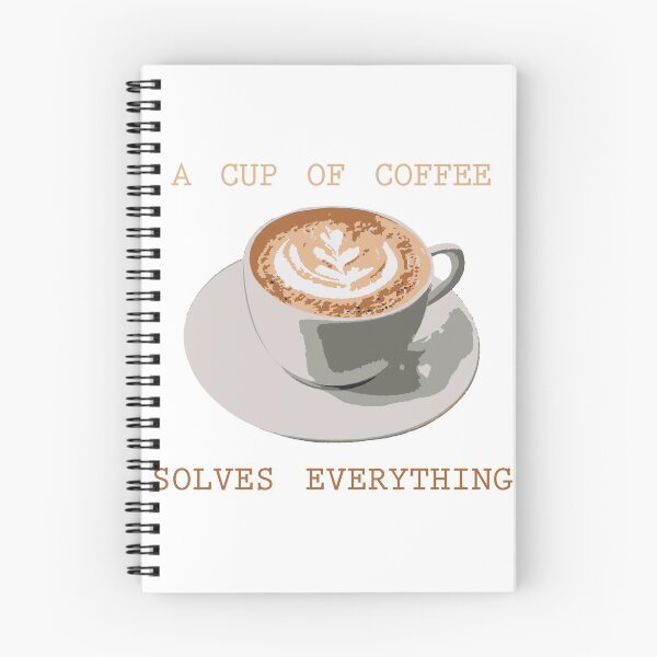 Item preview, A cup of coffee solves everything designed and sold by Mirushy.