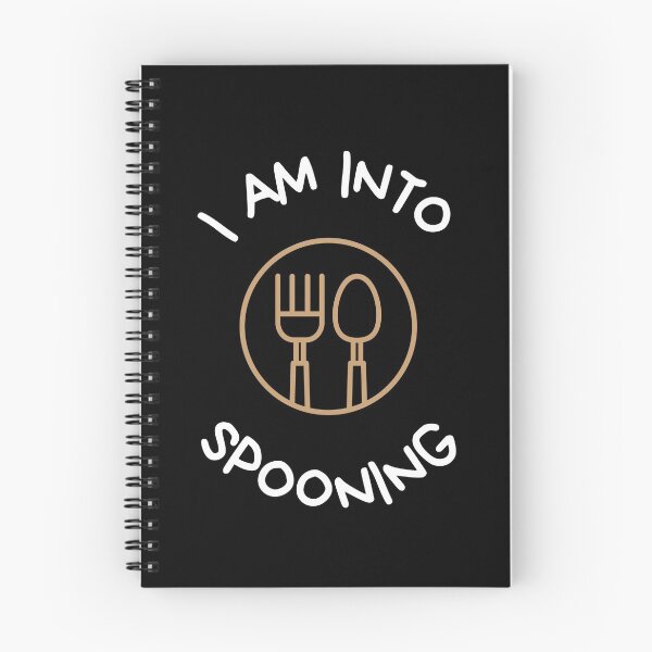 Item preview, I'm into spooning big spoon little spoon snuggle black designed and sold by daguilon.