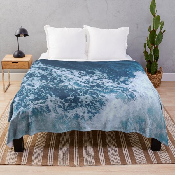 Item preview, White and Blue Ocean Waves designed and sold by Orchyd.