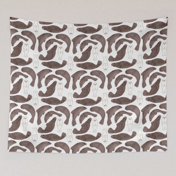 Item preview, Cute Grey Seal Pattern designed and sold by EllenorMererid.