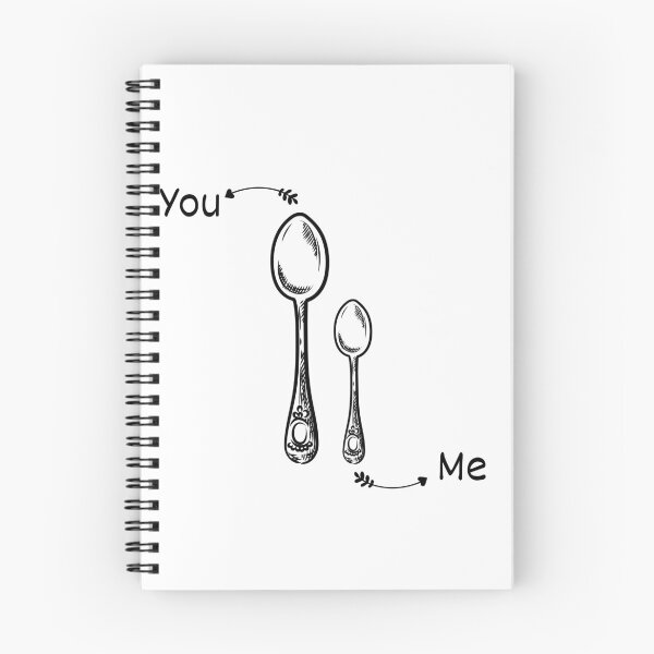 Item preview, Big spoon little spoon spooning snuggle white designed and sold by daguilon.