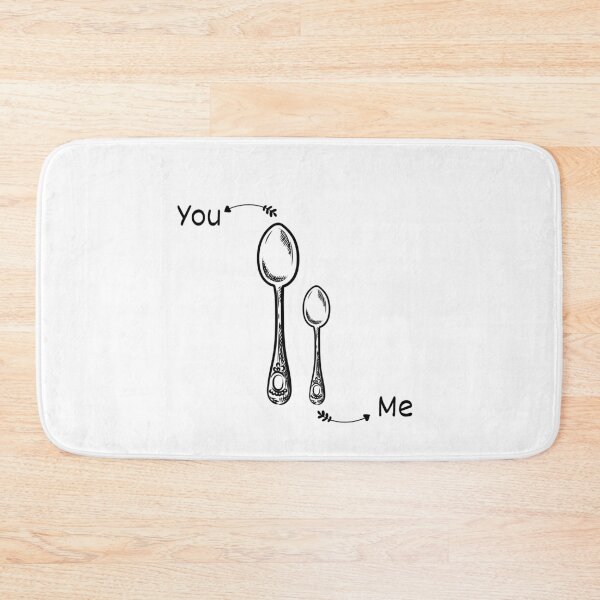 Item preview, Big spoon little spoon spooning snuggle white designed and sold by daguilon.