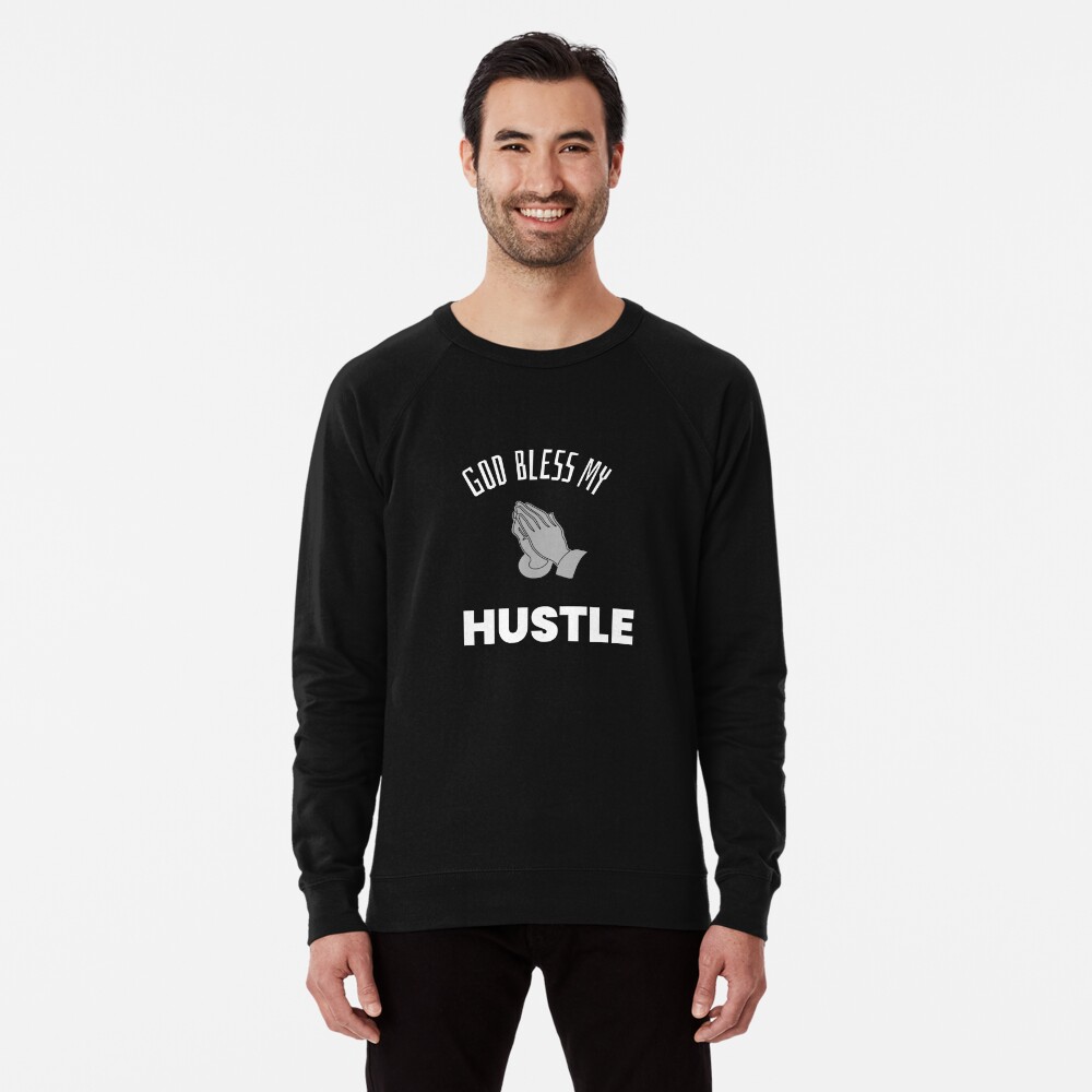 God Bless My Hustle Rhinestone Shirt or Hoodie – iGift Kingdom Apparel