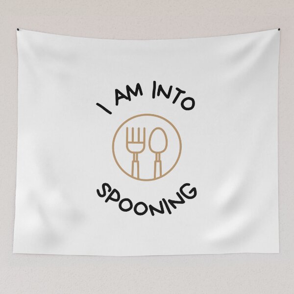 Item preview, I'm into spooning big spoon little spoon snuggle white designed and sold by daguilon.
