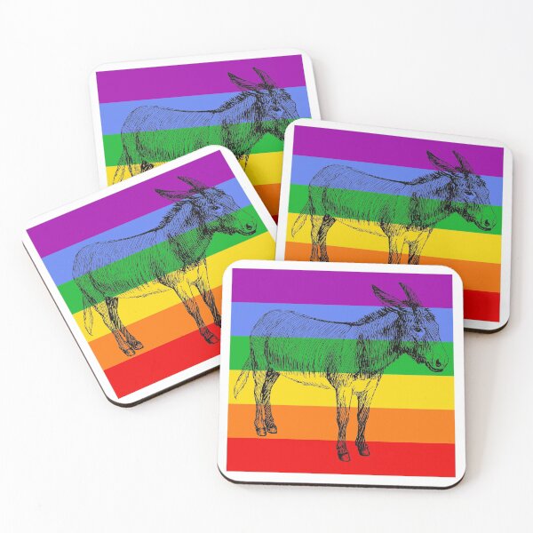 Item preview, Donkey Rainbow designed and sold by AtheistBecause.