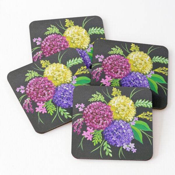 Item preview, Hydrangea acrylic painting  designed and sold by Artbydos.
