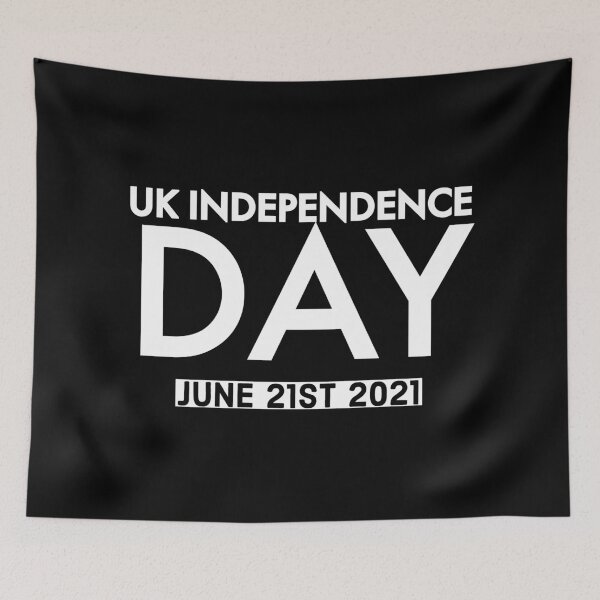 Item preview, June 21st UK independence day lockdown lifted covid coronavirus  designed and sold by Printeddesignz.