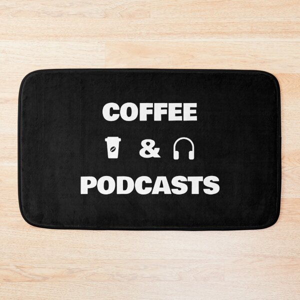 Item preview, Coffee and Podcasts - headphones  coffee cup designed and sold by Inspirationmotivation.