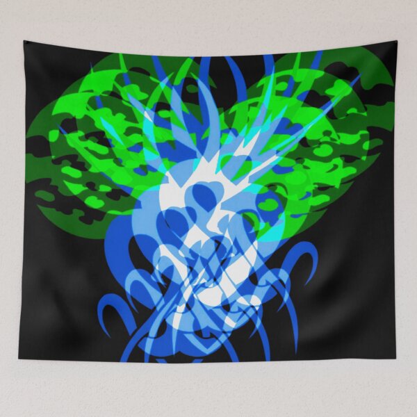 Item preview, Blue green random pattern designed and sold by Creativeart1974.