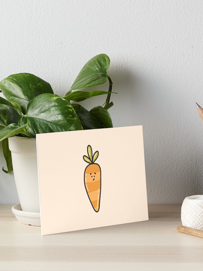 Carrot  Art Board Print for Sale by naomijanee