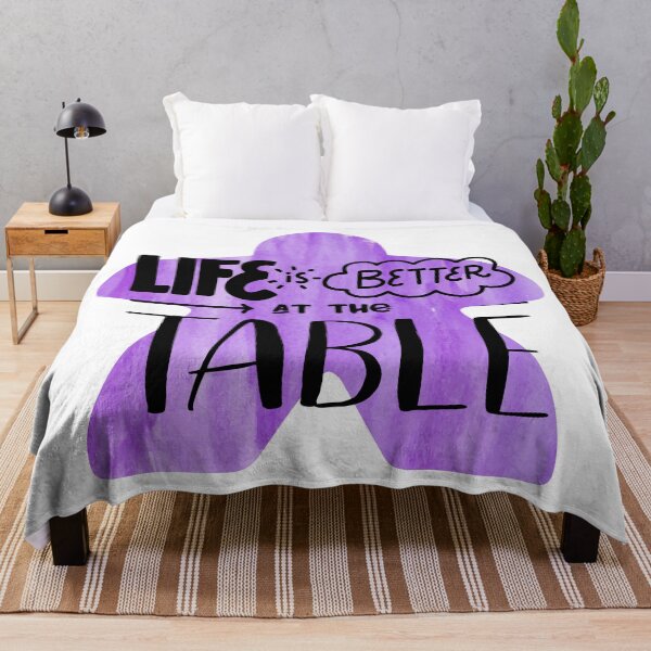 Item preview, Copy of Life is better at the table - Meeple for Board Gamers - Purple designed and sold by BeamGeeks.