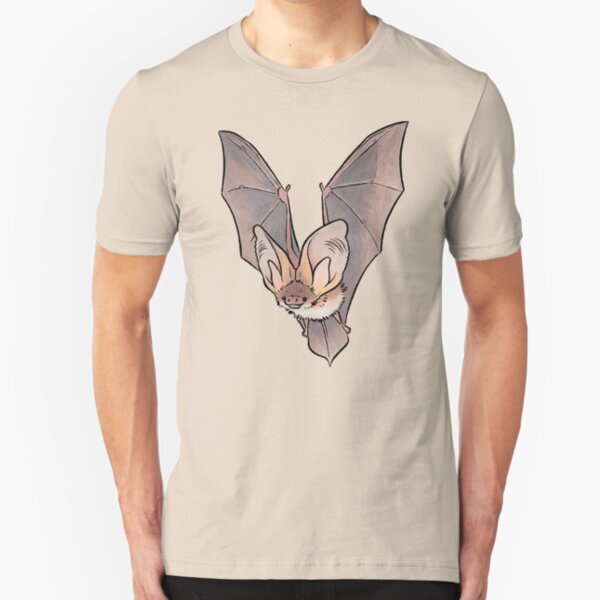 Grey long-eared bat Slim Fit T-Shirt