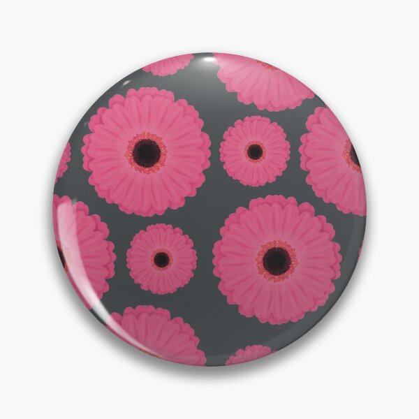 Item preview, Gerbera Pattern Pink and Grey designed and sold by Funful.