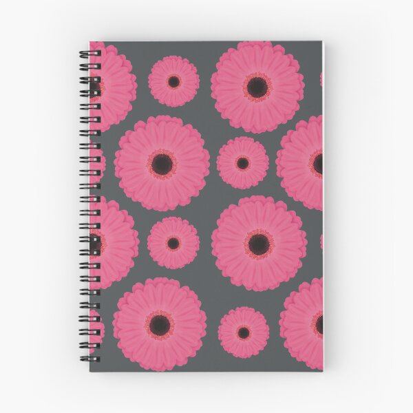 Item preview, Gerbera Pattern Pink and Grey designed and sold by Funful.