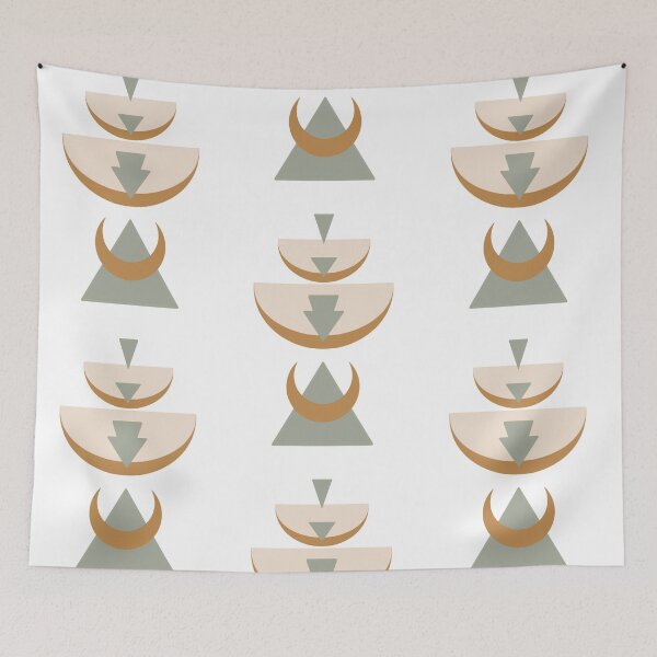 Item preview, MCM | Geometric | Abstract | Neutral Tones | Mid Century Modern designed and sold by Aryeh Studio.