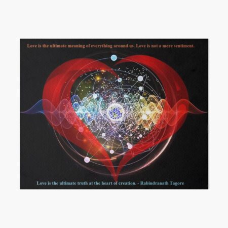 The Ultimate Meaning Of Love Art Board Print