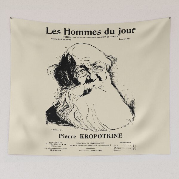 Item preview, Peter Kropotkin Les Hommes du Jour Cover - Anarchist, Socialist, Anarcho-Communist, Philosopher designed and sold by SpaceDogLaika.