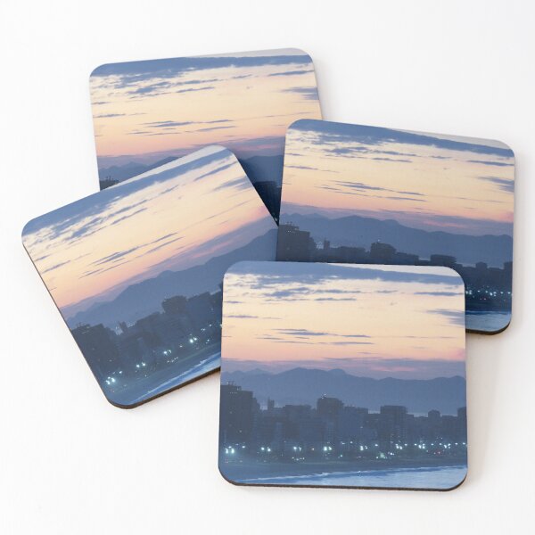 Item preview, Rio skyline sunset sunrise, Ipanema Beach, Copacabana Beach, Rio, Brazil designed and sold by StrongJourneys.