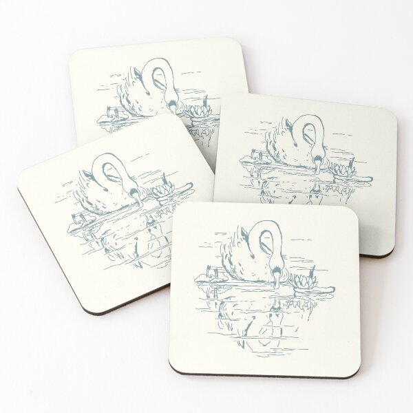 Item preview, Lonely Swan Gazing at Reflection in a Lake designed and sold by NattyDesigns.