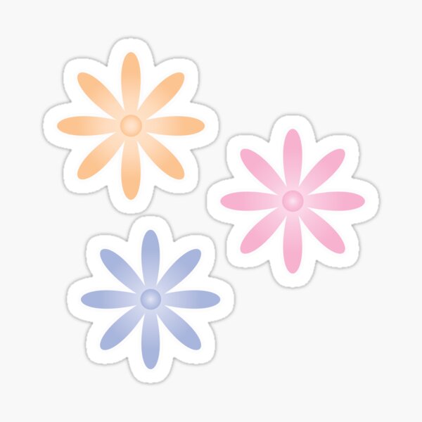 Paper Cut Flower Stickers