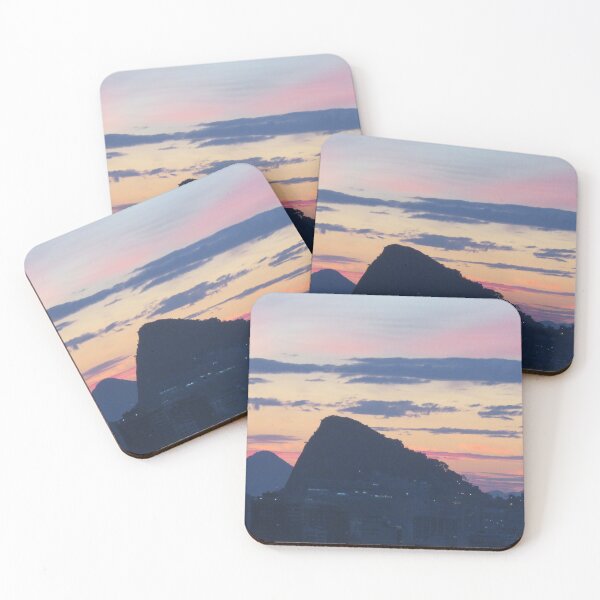 Item preview, Rio skyline Sugerloaf Mountain sunset sunrise, Ipanema Beach, Copacabana Beach, Rio, Brazil designed and sold by StrongJourneys.