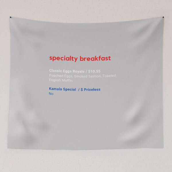 Item preview, I eat no for breakfast - breakfast menu American flag designed and sold by HBThoughts.