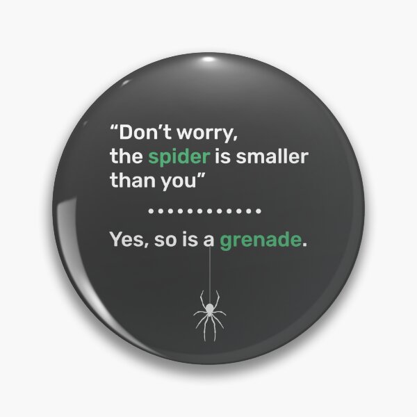 Item preview, scared of spiders designed and sold by Blackvz.