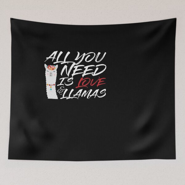 Item preview, All You Need Is Love And Llamas designed and sold by Marstore.