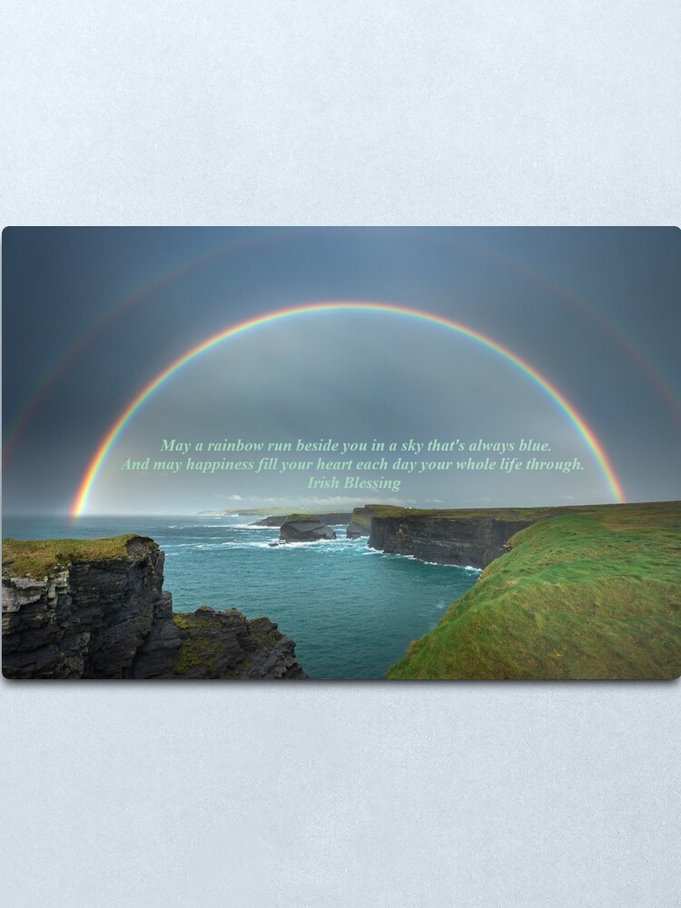 Alternate view of May A Rainbow Run Beside You Metal Print