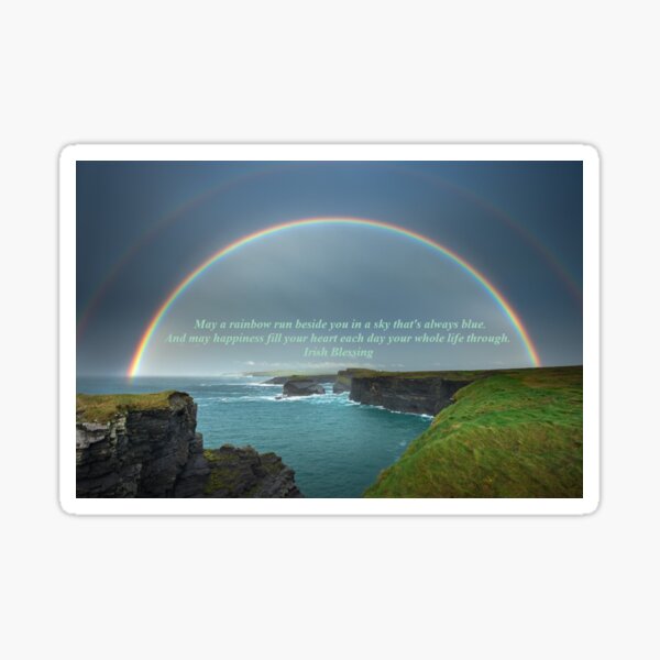 May A Rainbow Run Beside You Sticker
