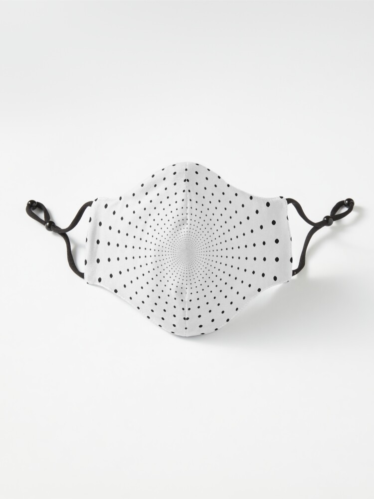 Alternate view of Blue Circles and Rays on White Background - фон иллюзия Mask