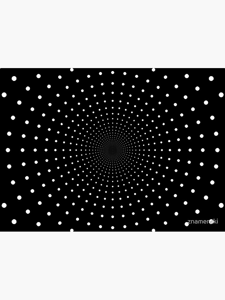Blue Circles and Rays on White Background - фон иллюзия by znamenski